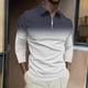 thumbnail image 2 of Suéteres de Manga Corta de los Hombres Top de Solapa / Camisa Diseño Deportivo Casual, Tela Suave Transpirable para el Uso Diario Al Aire Libre de Invierno, 2 of 5