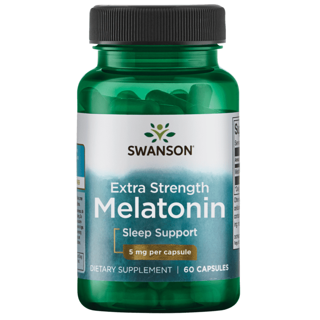 Swanson Extra Strength Melatonin 5 mg 60 Caps