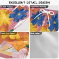 thumbnail image 4 of Hand Drawn Flowers on Orange Background Swim Trunks Board Shorts Beach Pants Bathing Bottoms S, 4 of 8
