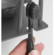 thumbnail image 5 of Soporte para cepillo de dientes de aluminio gris espacial con pistola sin perforaciones, soporte para cepillo de dientes eléctrico montado en la pared, almacenamiento de pasta de dientes, estante de JAMW Sencillez, 5 of 5