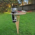 thumbnail image 5 of Wine Rack Foldable Portable Wood Easy Installation Picnic Lawn Table Holder for Outdoor, 5 of 5