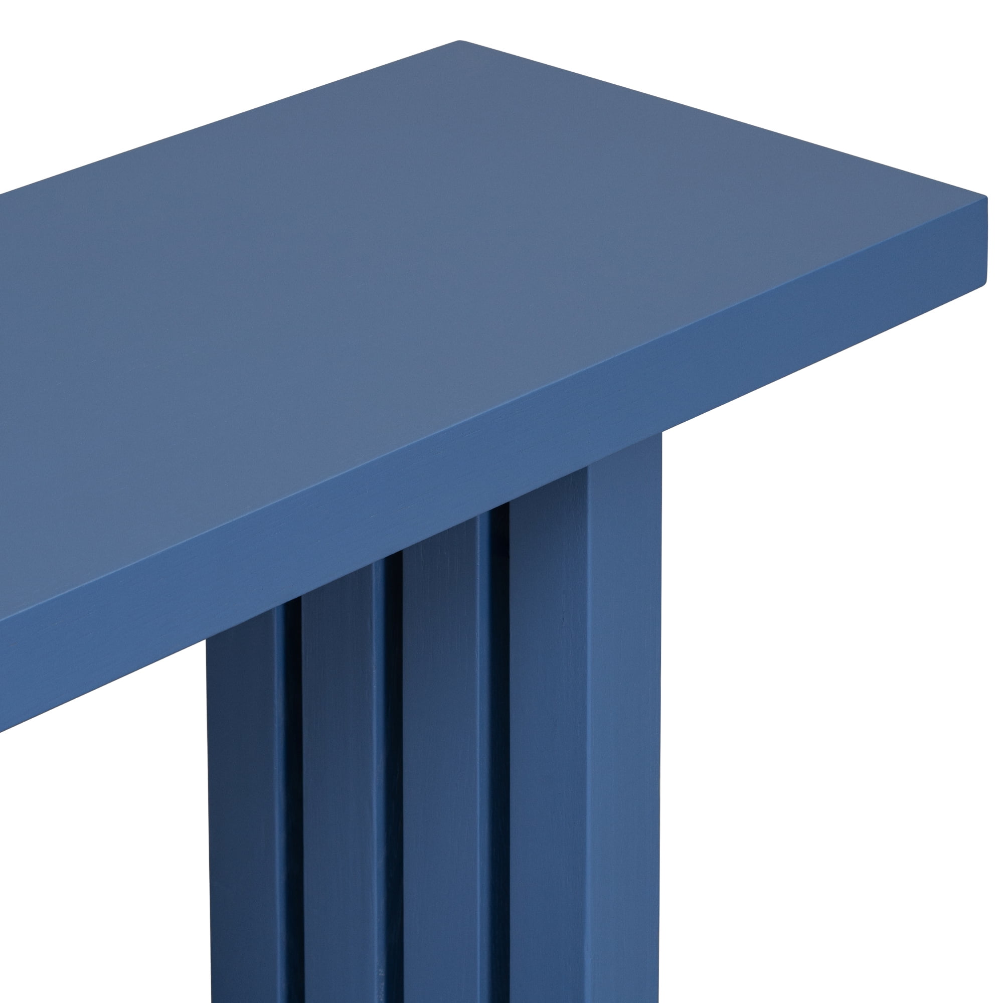 Jopath 59"W Modern Narrow Console Table Wooden Sofa Side Table Entryway Table with Storage Shelf for Living Room,Entryway,Navy Blue