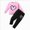 T140-Pink, variant on 18-24 Months Toddler Baby Girls Clothes 2-Piece Set Fall Long Sleeve Top & Pants Outfit for 0 6 12 18 24 M 1t 2t 3t 4t 5t 6t Pajamas & Dailywear Set Girls Pink Tracksuit