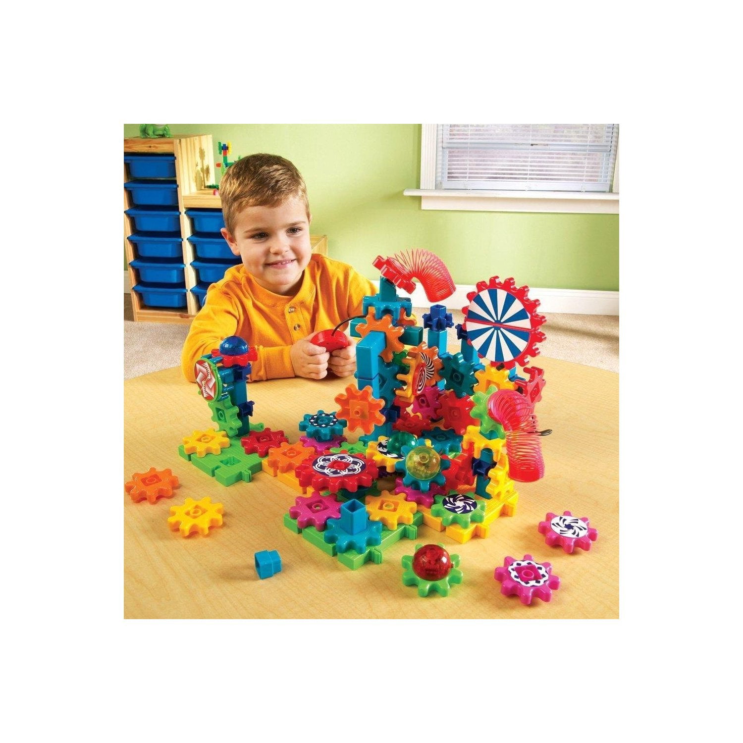 Learning Resources Gears! Gears! Gears! Lights & Action Motorized Building Set, Ages 5+