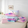 thumbnail image 5 of Erosebridal Music Guitar Bed in a Bag Twin Size,Modern Musical Bed Set,Gradient Butterfly Bedding Twin Size For Girls,Super Cozy Princess Room Decorative Reversible,7 Pieces, 5 of 6