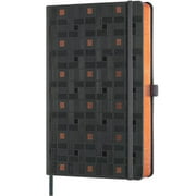 Castelli QC6QP-492 Copper and Gold A5 Notebook, Blank, Weaving Copper