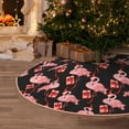 thumbnail image 5 of Sikiie New Year Flamingo Christmas Tree Skirt, Christmas Tree Decorations, Christmas Decor, Tree Mat Decoration(30-48IN)-36", 5 of 6