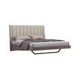 thumbnail image 2 of Whiteline Berlin Light Grey Faux Leather King Bed BK1754-GRY/LGRY, 2 of 7