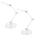 thumbnail image 1 of BRIGHTFUFU 2 soportes transparentes para figuras de acción, soporte para exhibición de modelos, base para muñecas, soporte de escritorio para figuras de acción., 1 of 1