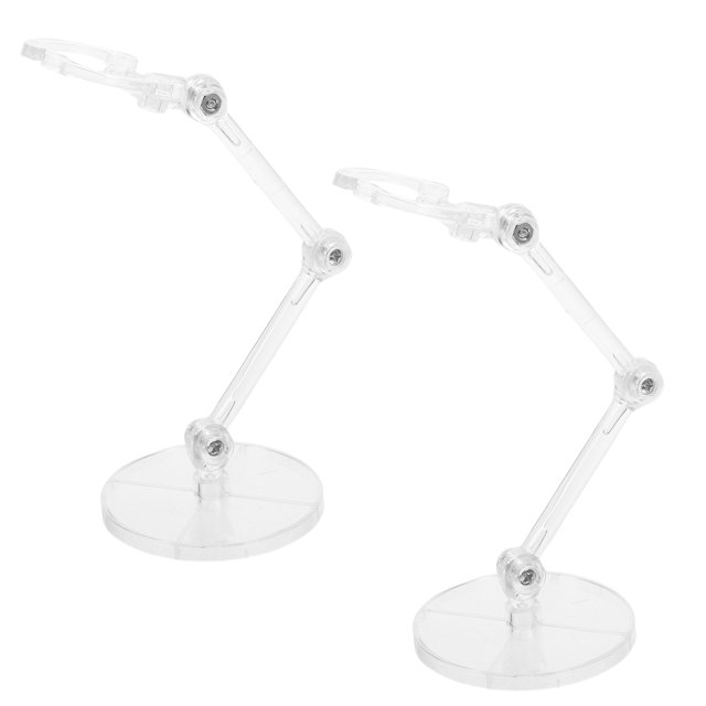 BRIGHTFUFU 2 soportes transparentes para figuras de acción, soporte para exhibición de modelos, base para muñecas, soporte de escritorio para figuras de acción.
