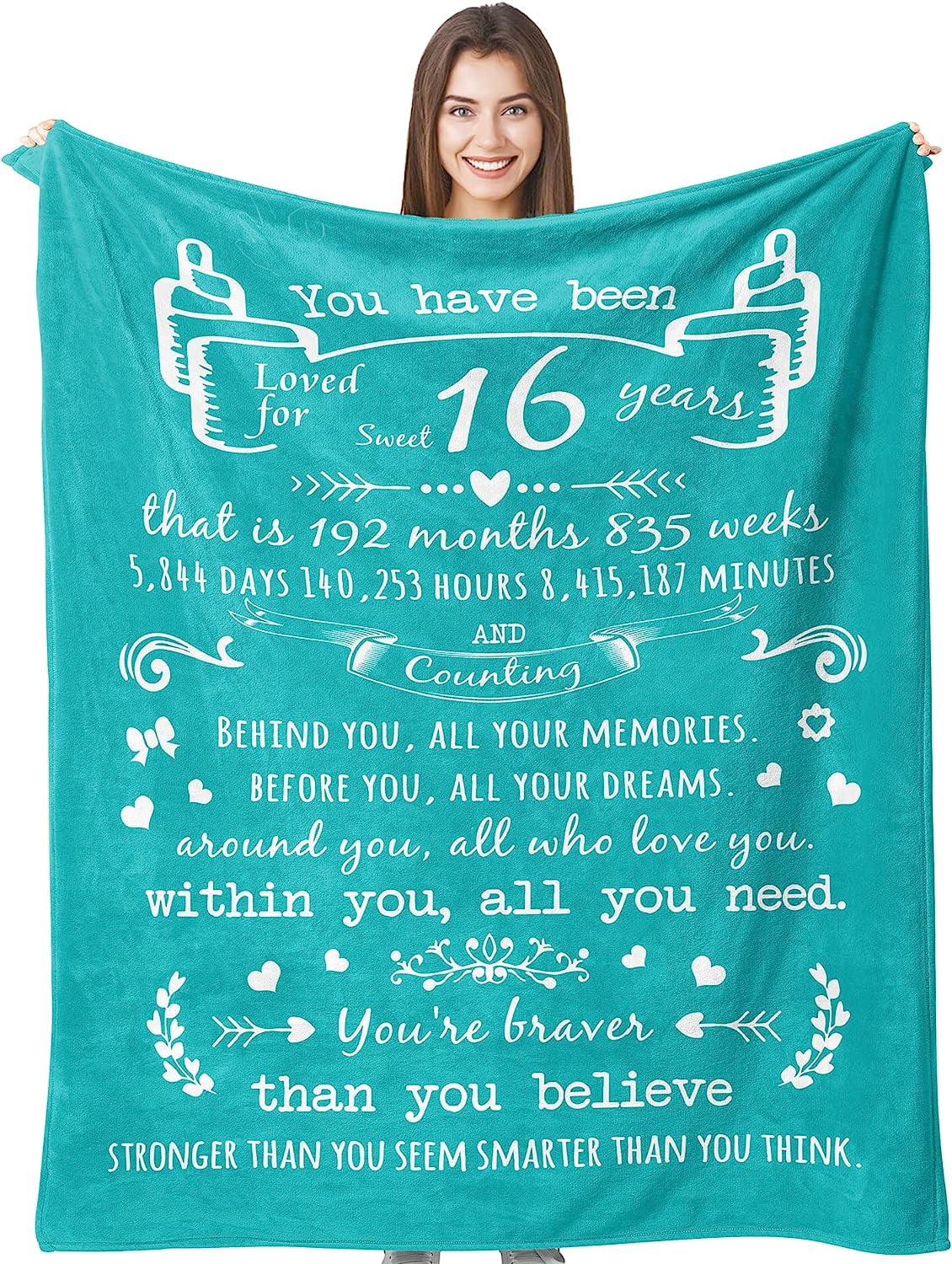 G DAKE 16th Birthday Gifts For Girls Blanket Sweet 16 Gifts For Girls g-dake-16th-birthday-gifts-for-girls-blanket-sweet-16-gifts-for-girls