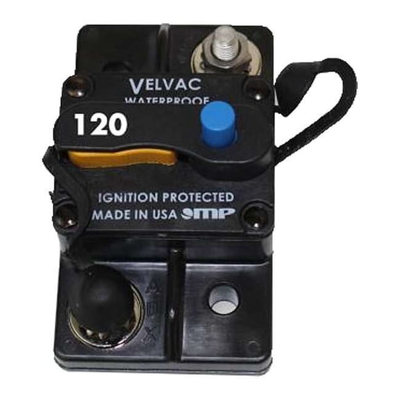Velvac Automotive Circuit Breaker,120A,30VDC 091008