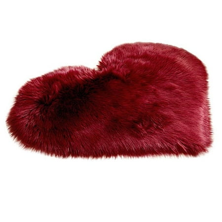 

Hinvhai Clearance Wool Imitation Sheepskin Rugs Faux Non Slip Bedroom Shaggy Carpet Mats