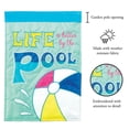 thumbnail image 2 of Magnolia Garden Life Better By Pool Beach Ball 29 x 42 Inch Polyester Garden Flag, 2 of 2