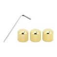 thumbnail image 3 of Guitar Knobs, Metal Guitar Volume Knob 3 Pcs Exquisite Look Gold  For DIY, 3 of 8
