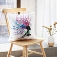 thumbnail image 5 of LALILO Throw Pillow Covers African Woman African Hair Head Art Cushion Cover 18" x 18", 2 Pack, 5 of 6