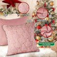 thumbnail image 5 of Lanpn Christmas 50x50 Throw Pillow Covers Set of 2, Winter Star Chrismas Tree Throw Pillow Cases Soft Plush Faux Fur Wool 20 x 20 Winter Cushion Cover, 5 of 5