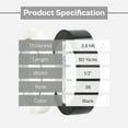 thumbnail image 2 of SSBM 2.8 Mil - Heavy Duty Strapping Bundling Adhesive Tape with Tight Seal, Resistant to Breaking/Splitting, High Strength, Black, 1/2" x 60 Yards, 36 Pieces, 2 of 7