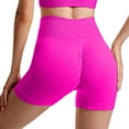 thumbnail image 2 of Women's High Waisted Fitness Shorts - 4-Way Stretch Non-See-Through Yoga Running Shorts - S-L, 2 of 4