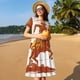 thumbnail image 4 of Disketp Vintage Cowboy On A Bronco Horse para Vestido de Manga Corta para Mujeres, Vestidos de Verano para Mujeres, Casual y Holgado para la Playa, 4 of 6