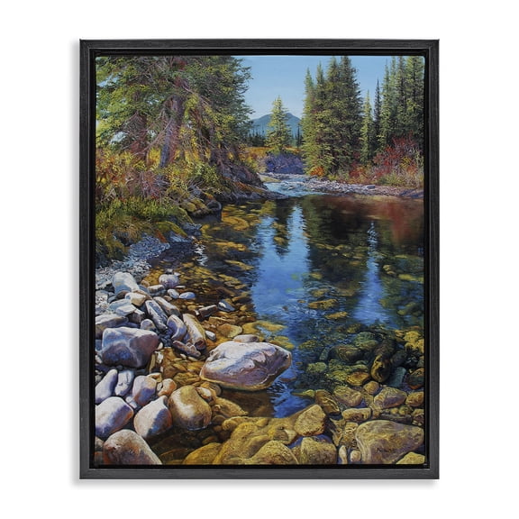 Stupell Industries Traditional Black Floating Frame Canvas Art, 17 x 21, by Andrew Kiss