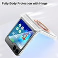 thumbnail image 3 of Designed for Galaxy Z Flip 5 Case with Hinge Protection [Compatible with MagSafe],Samsung Flip 5 Slim Clear Protective Case Support Wireless Charging Cover for Z Flip 5 5 G (Clear+Silver), 3 of 14