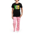 thumbnail image 4 of CafePress - Irish Claddagh Women's Dark Pajamas - Women's Short Sleeve Print T-Shirt and Pants Dark Cotton Pajama Set, 4 of 7