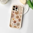 thumbnail image 2 of Biwat-Compatible for iPhone 12 Pro Max Case Aesthetic Cute Color Flower Floral Leaf Design for Girls Women Soft TPU Shockproof More Protective Girly for iPhone 12 Pro Max Case-White, 2 of 4