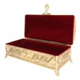 thumbnail image 3 of Joyero Vintage de Aleación, Caja de Almacenamiento Rectangular para Tesoros, Organizador de Lujo para Recuerdos con Interior de Terciopelo Suave para Tocador, Estante de Mesa, 3 of 10
