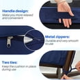 thumbnail image 3 of JIAN YA NA Outdoor Seat Cushion Set, Patio Sofa Chair Furniture Seat & Back Cushions, Waterproof Sectional Sofa Pads, 22 x 22 x 4 Inch, Navy, 2 Pack, 3 of 9