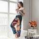 thumbnail image 5 of Balery Blue Dinosaur Pantalones de pijama para mujer, pijamas ultraligeros, pantalones de estar por casa-3X-Large, 5 of 6