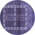 thumbnail image 1 of Ahgly Company Indoor Round Southwestern Blue Country Area Rugs, 7' Round, 1 of 4
