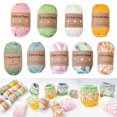 thumbnail image 2 of Colorful T-shirt Yarn Knitting Yarn Polyester Fabric Strips for DIY Weaving and Sewing Crocheting Project Blanket, 2 of 5