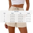 thumbnail image 2 of GUACER Casual Shorts for Women Linen High Waist Drawstring Shorts Summer Beach Flowy Shorts with Pockets, 2 of 7