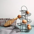 thumbnail image 6 of XKHZJL Fresh Egg Holder Countertop, Egg Skelter, Spiral Egg Holder with Storage Basket, Chicken Egg Holder, Large Capacity Egg Storage for Kitchen, 6 of 9