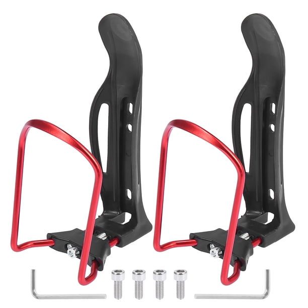 2uds Ajustable Bicicleta Bebida Soporte Taza Botella Jaulas Rejilla Rojo Unique Bargains jaulas para botellas de agua para bicicletas