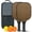 Black, variant on Pickleball Paddles Set Of 2, Fiberglass Surface, Animal, Leopard Print, 4 Balls & Bag
