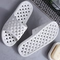 thumbnail image 3 of Rokment Shower Slippers for Men Women Non Slip Quick-Dry Hollow out Bathroom Slides with Holes Spa Pool Indoor Outdoor House Home Shoes Bath Sandals, 3 of 6