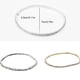 thumbnail image 2 of Jumpingount Tobilleras Glitter Rhinestone Elegante Oro Plata Estilo simple Regalos de moda de tobillo para mujer Accesorios Plata Type1 NO1, 2 of 6