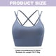 thumbnail image 2 of Ropa interior deportiva para mujer Tirantes acolchados Ropa interior de soporte medio Adecuado para yoga fitness - Adecuado para circunferencia inferior del pecho 87-92 cm, 2 of 5