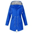 thumbnail image 1 of Veste de Pluie Unie pour Femmes Imperméable à Capuche Manteaux de Plein Air pour Randonnée et Voyage, 1 of 2