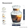 thumbnail image 2 of KARYLIZ Deer Funeral Urn - Urn for Ashes Cremation Burial Urn - Decorative Small Funeral for Adult Memories - Funeral Cremation for Mom - Mini Keepsake for Human Ashes Cremation 3 Inch Pack Of 2, 2 of 2