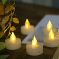 thumbnail image 4 of HLONK Flameless LED Battery Tealight Candles with Timer Realistic Flickering Battery Operated Tea Light Candles Size-1.5”(D)x1.5”(H) with Long Lasting Batteries Included 12-Pack, 4 of 6