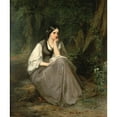 thumbnail image 3 of Christian Schussele 15x17 Black Modern Framed Museum Art Print Titled - Evangeline (1861), 3 of 5