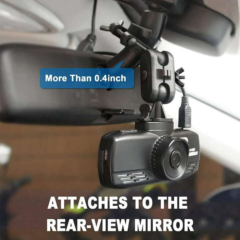 Dash Cam Mount Holder - Mirror Mount, Come with 15+ Different Joints, Suitable for Aukey, Apeman, Rexing V1P, Yi 2.7 inch, Peztio, Roav, Vava and Most