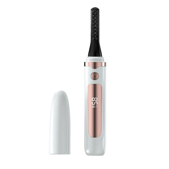 Seitruly Rizador de pestañas calentado curvas rizadas forma sin daños rizador de pestañas de carga conveniente para mujeres Ayudas para vestirse con gancho de botón blanco embalaje en ingles