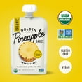 thumbnail image 3 of Golden Farms Pineapple Pouches, Single Ingredient Healthy Snacks (Pack of 12), 100% Pure Fruit, No Added Sugar, Vegan, Gluten-Free, Kosher, Organic Squeeze Pouch 3.17oz Each, 3 of 3