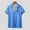 Blue, variant on ALLLIST Men Shirts Collared Big And Tall Short Sleeve Hawaiian Button Down Shirts Blue Casual Men's Clothing