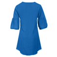 thumbnail image 7 of Womens Dresses for Wedding Guest Short Sleeve Tunic Dress V Neck Casual Loose Flowy Swing Shift Dress, 7 of 7