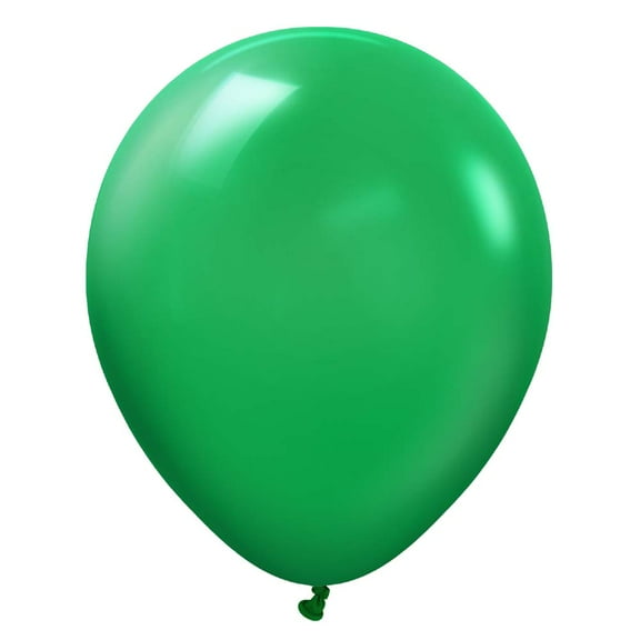 12 inch Kalisan Standard Green Latex Balloons (100 Pack) - Party Supplies Decorations